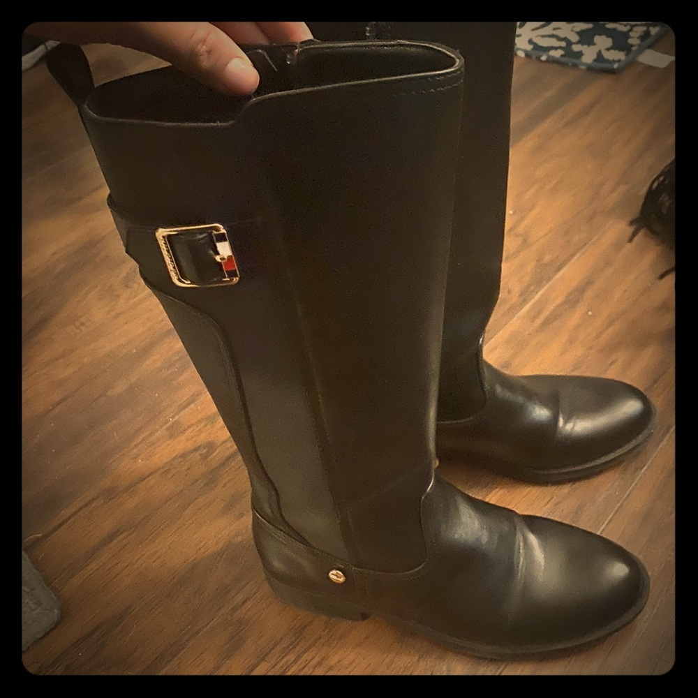 Girls leather Tommy Hilfiger boots
